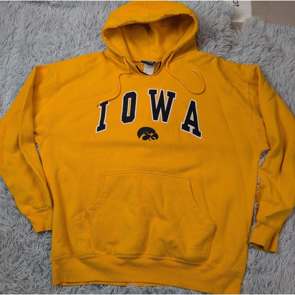 Iowa Hawkeyes Sweatshirt Mens XL Hoodie University College Athletic Embroidery